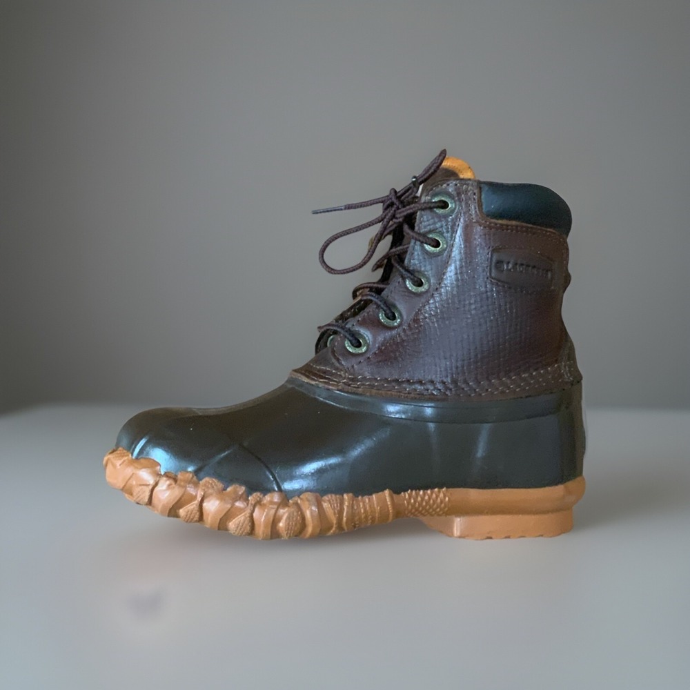 New LaCrosse 5 Eye Pac 7” Brown Leather 200G Waterproof Duck Boots Womens Size 5